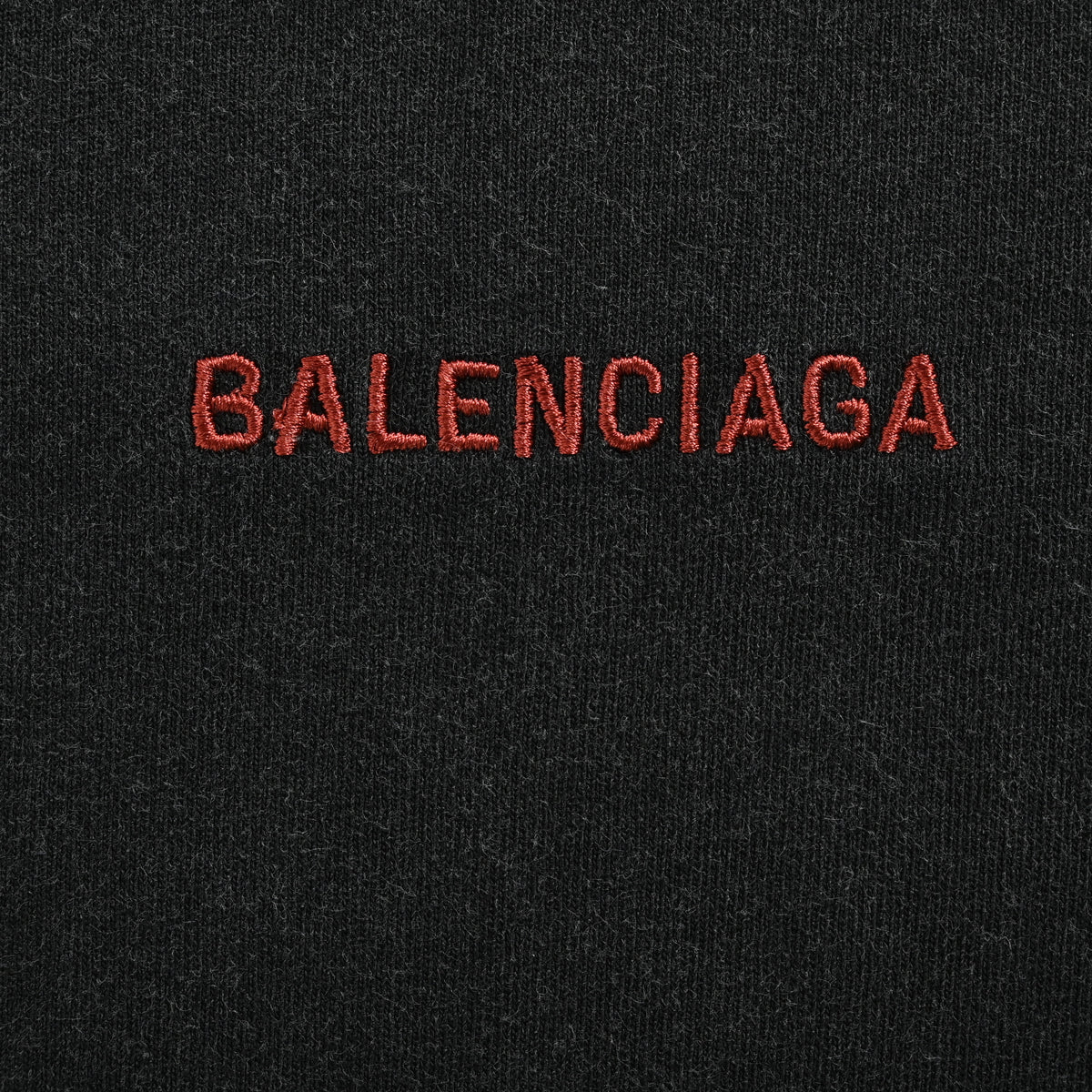 Balenciaga Red Letter Embroidered Short Sleeve T-Shirt  NP2400108