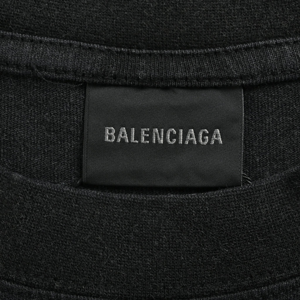 Balenciaga Red Letter Embroidered Short Sleeve T-Shirt  NP2400108